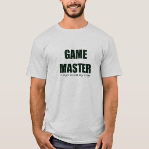 T-SHIRT MESTRE DE JOGO T