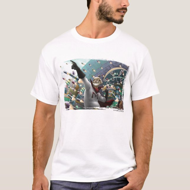 T-shirt Mestre de Micromajig (luz) (Frente)