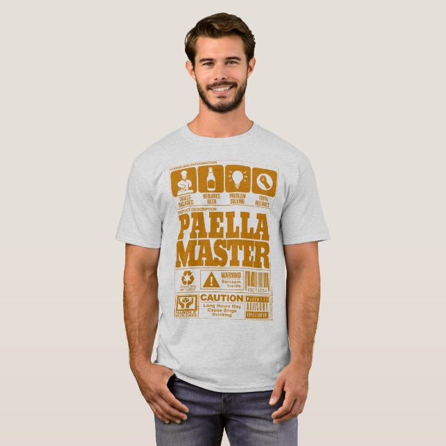 T-shirt Mestre do Paella (Frente Completa)