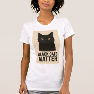T-shirt met zwarte kat