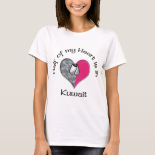 T-shirt Metade de meu coração Kuwait