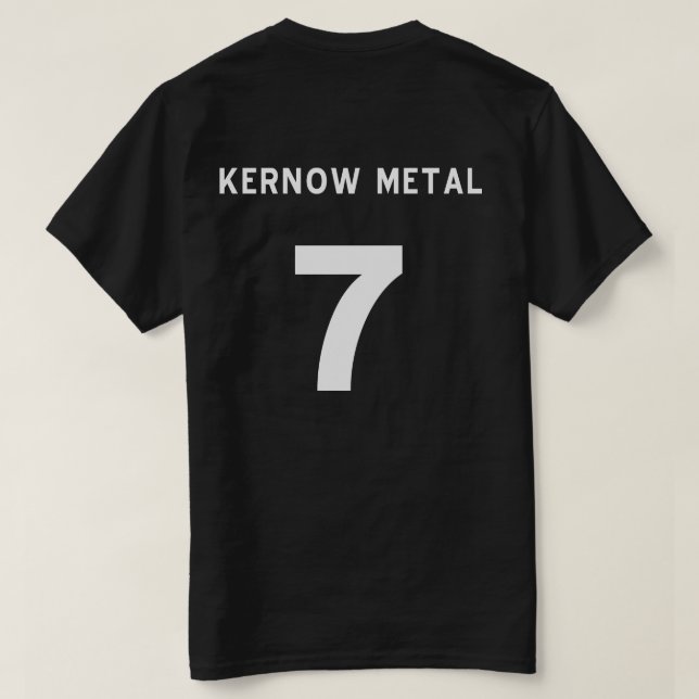 T-SHIRT METAL DE KERNOW (Verso do Design)