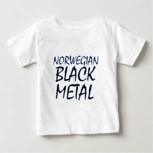 T-shirt Metal preto norueguês verdadeiro