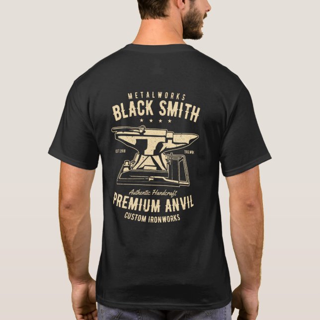T-shirt Metalworks Blacksmith Anvil (Verso)