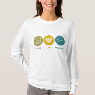 T-shirt Meteorologia do amor da paz