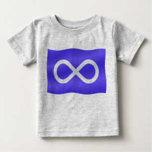 T-shirt Metis Flag Baby Creeper First Nation Baby Gifts