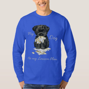 T-shirt Meu Affenpinscher comeu meu plano de aula