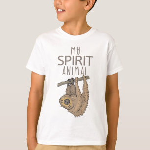 T-shirt Meu animal do espírito é uma preguiça