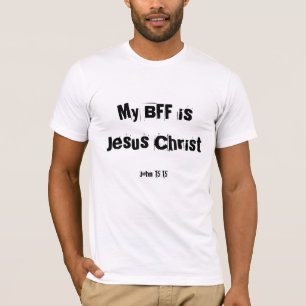 T-shirt Meu BFF é Jesus Cristo - personalizado -
