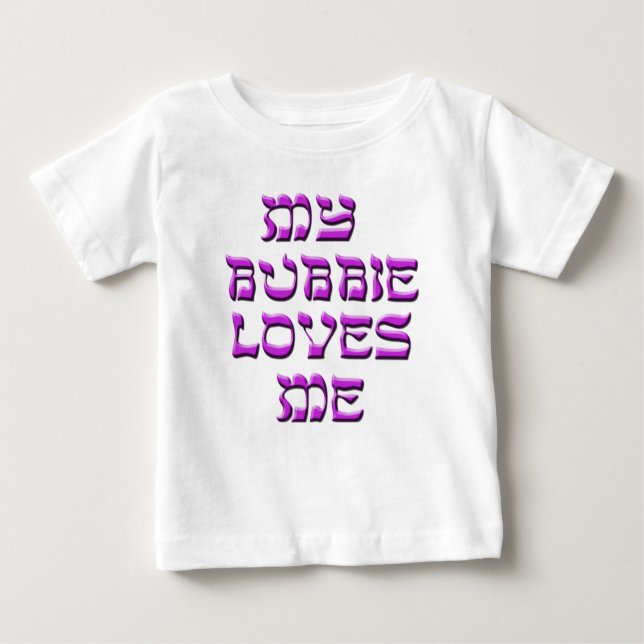 T-shirt Meu Bubbie ama-me (Frente)