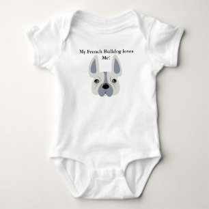 T-shirt Meu buldogue francês ama-me!