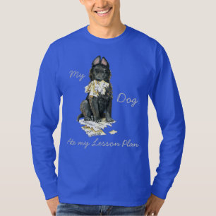 T-shirt Meu Cão-De-Obra Belga Comeu Meu Plano De Lição
