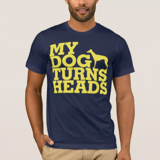 T-shirt Meu cão gira o galgo das cabeças