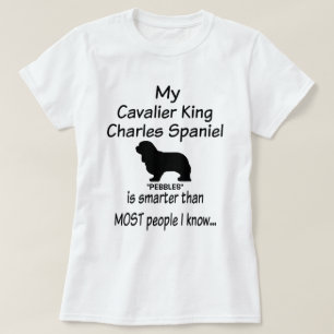 T-shirt Meu Cavalier King Charles Spaniel Dog é mais intel