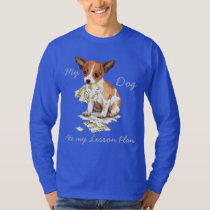 T-shirt Meu Chihuahua Ate Meu Plano de Lição