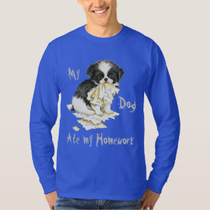 T-shirt Meu Chin japonês comeu meus trabalhos de casa