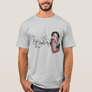 T-shirt Meu coração ama a música