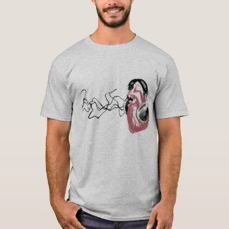 T-shirt Meu coração ama a música