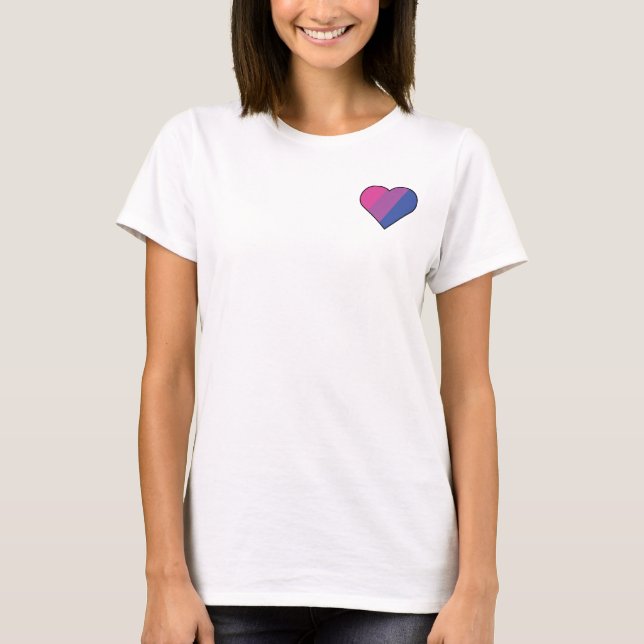 T-shirt Meu coração do Bi (Frente)