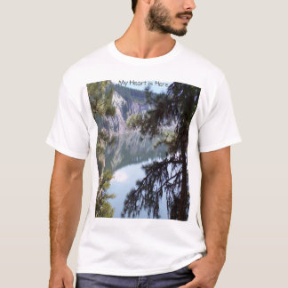T-shirt Meu coração está aqui