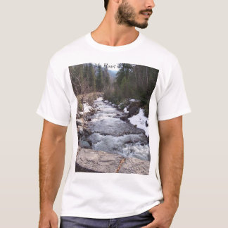 T-shirt Meu coração está aqui perto do rio