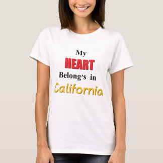 T-shirt Meu coração pertence à Califórnia