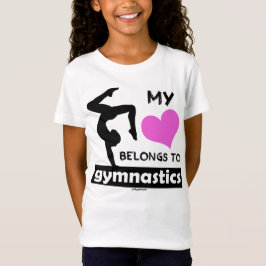 T-shirt Meu coração pertence à ginástica