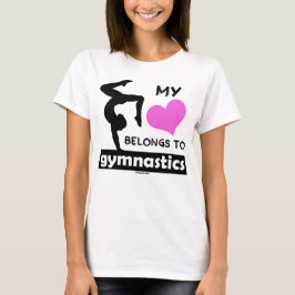 T-shirt Meu coração pertence à ginástica