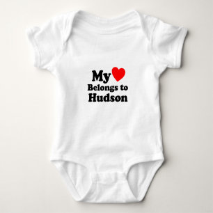 T-shirt Meu Coração Pertence a Hudson