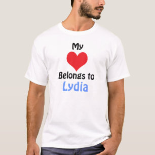 T-shirt Meu Coração Pertence à Lydia