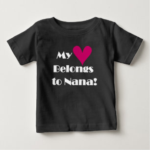 T-shirt Meu Coração Pertence a Nana