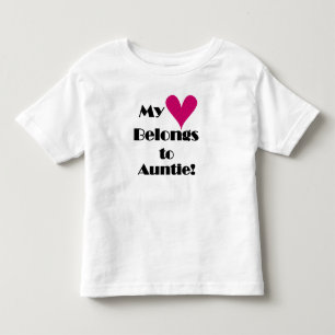 T-shirt Meu Coração Pertence à Tia