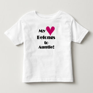 T-shirt Meu Coração Pertence à Tia