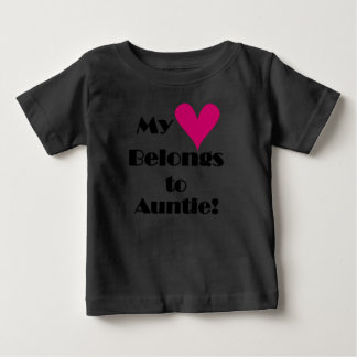 T-shirt Meu Coração Pertence à Tia