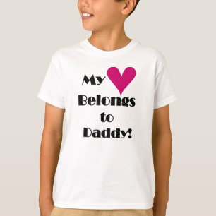 T-shirt Meu coração pertence ao pai