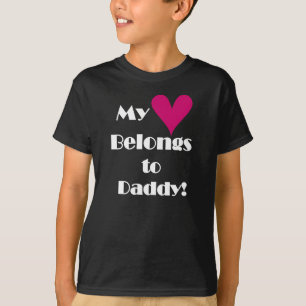T-shirt Meu coração pertence ao pai