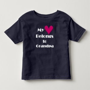 T-shirt Meu Coração Pertence ao Vovô