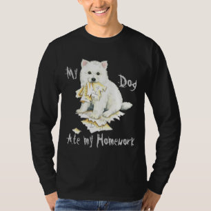 T-shirt Meu Eskie comeu meus trabalhos de casa