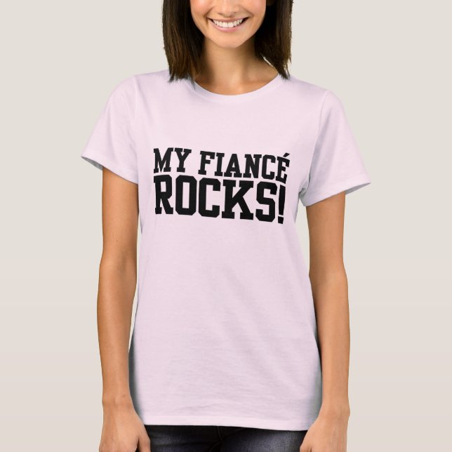 T-shirt Meu Fiance Rocks (Frente)
