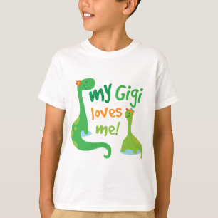 T-shirt Meu Gigi ama-me dinossauro