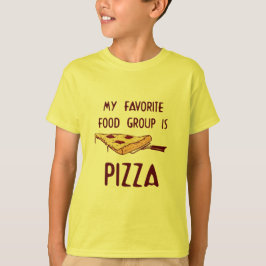 T-shirt Meu Grupo de Comidas Favorito é Pizza
