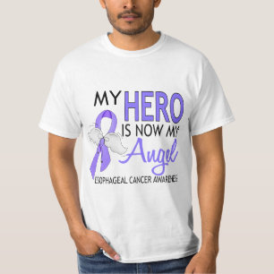 T-shirt Meu herói é meu cancer esofágico do anjo