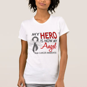 T-shirt Meu herói é meu cancro cerebral do anjo