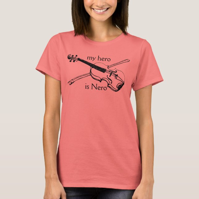 T-shirt Meu herói é Nero (Frente)
