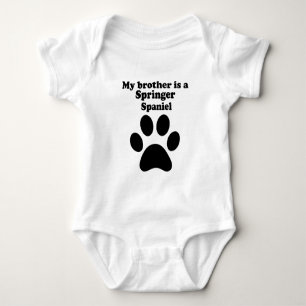 T-shirt Meu irmão é um Spaniel de Springer