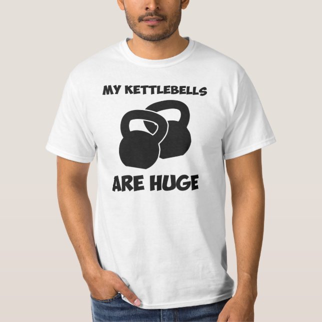 T-shirt Meu Kettlebells é exercício enorme (Frente)