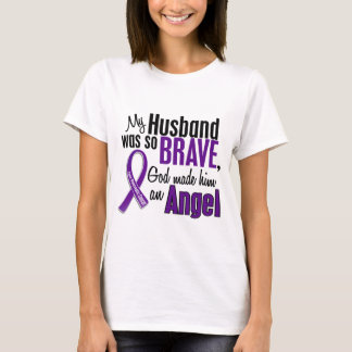 T-shirt Meu marido é um câncer de pâncreas do anjo