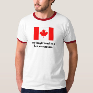 T-shirt Meu namorado é um canadense quente