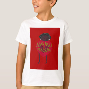 T-shirt Meu Namorados te ama Nakupenda Kenya Swahili Art.