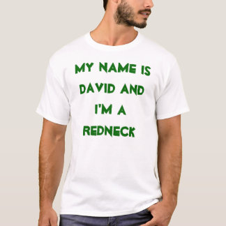 T-shirt Meu nome é David e eu sou um campónio